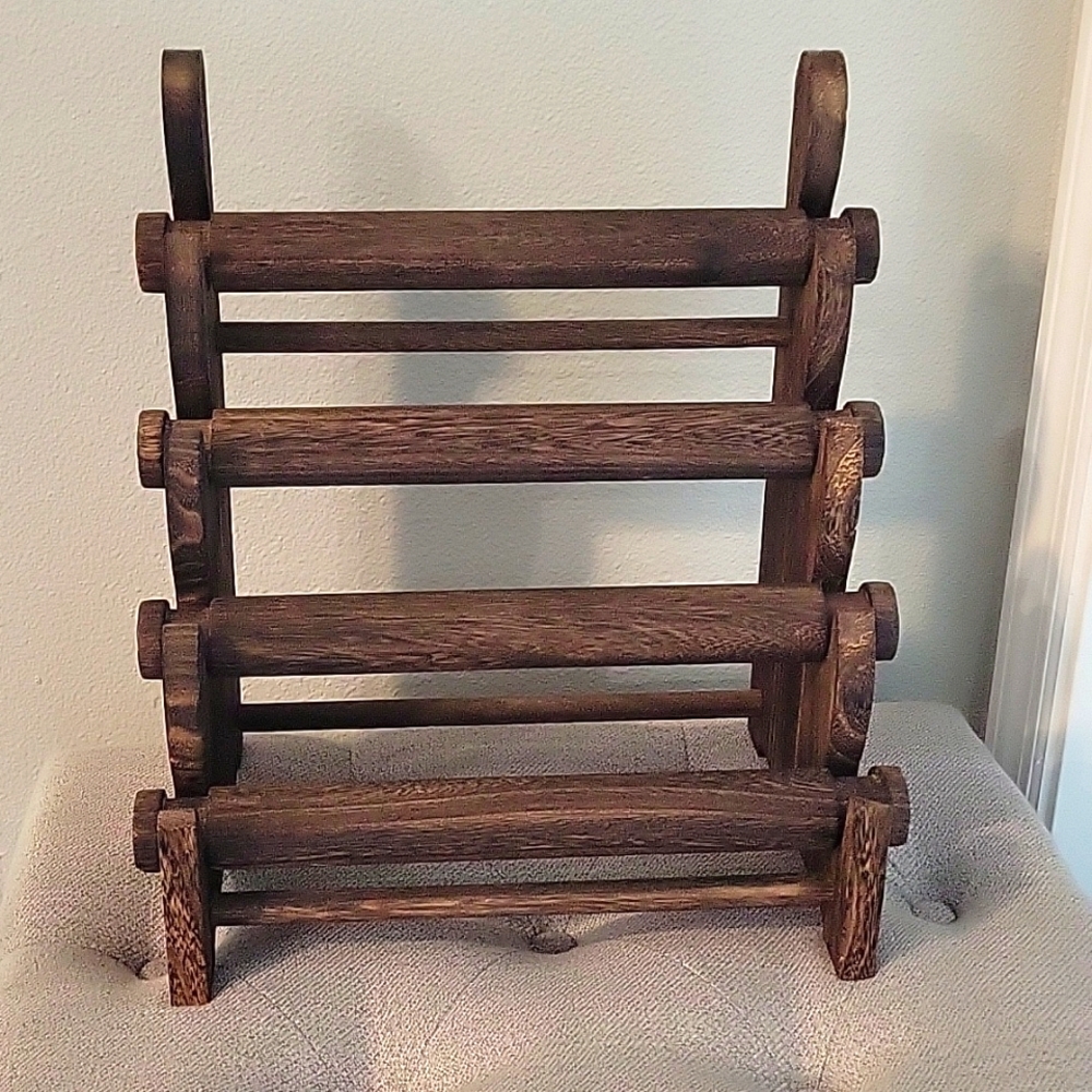 Wooden 4-Tier Bracelet Holder